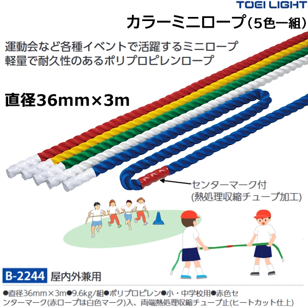 （受注生産品）トーエイライト　カラーミニロープ３６ー３Ｍ　B-2244